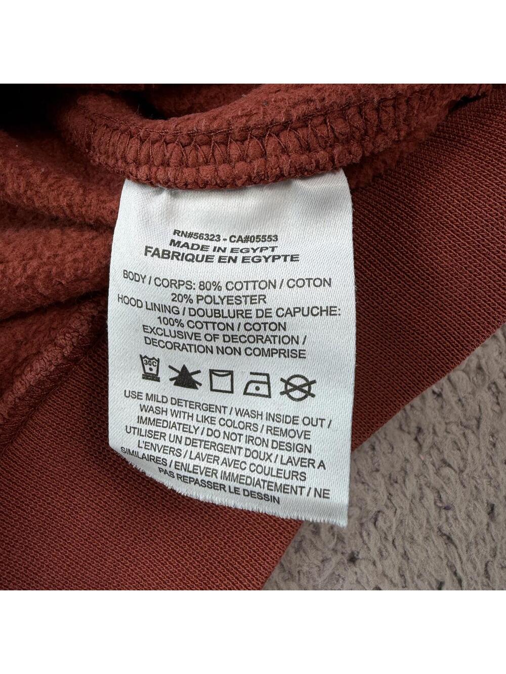 Nike Embroidered Hoodie Orange Nature Sun Floral Turtle Artsy Pullover Small - Picture 7 of 8